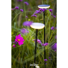in-lite 12v outdoor lighting SWAY Post Lights in wild flowers