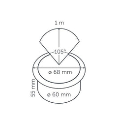12v Outdoor Recessed Ground Light, technical drawing in-lite FUSION.