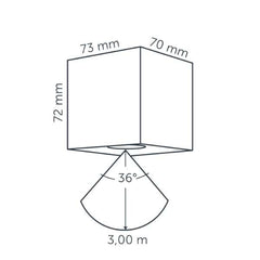 In-lite BIG CUBID DARK 12v LED Low Voltage Outdoor Wall Lights (IP55)