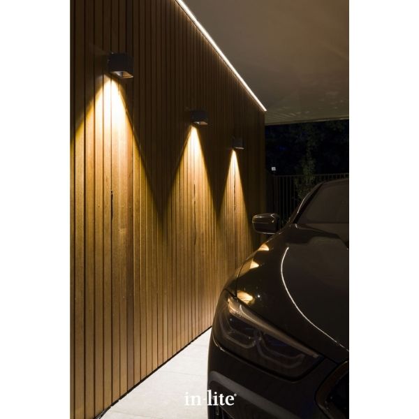 In-lite ACE DOWN DARK 230v LED Outdoor Wall Lights (IP55)