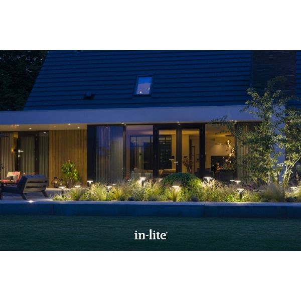 Disc landscape store lights
