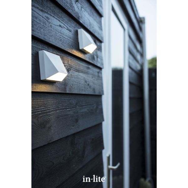 In-lite WEDGE WHITE 12v LED Low Voltage Outdoor Wall Lights (IP55)