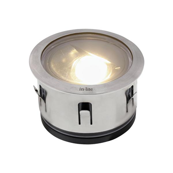 Low Voltage Garden Lights,  In-lite LUNA STAINLESS STEEL 12v LED Low Voltage Outdoor Recessed Lights (IP67)