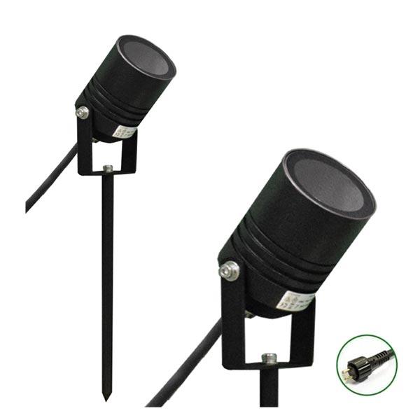 Low Voltage Garden Lights, Lumena AlvaLED 12v Outdoor Spotlight - black
