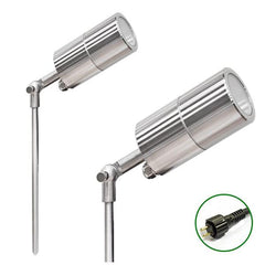 Low Voltage Garden Lights, Lumena Ultra 60 12v Outdoor Spotlight - stainless steel