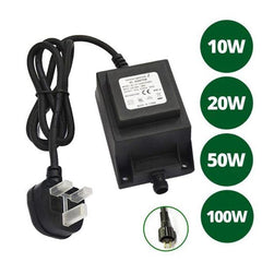 Lumena 12v TRANSFORMER 10-100w Max Output Low Voltage Outdoor Transformers