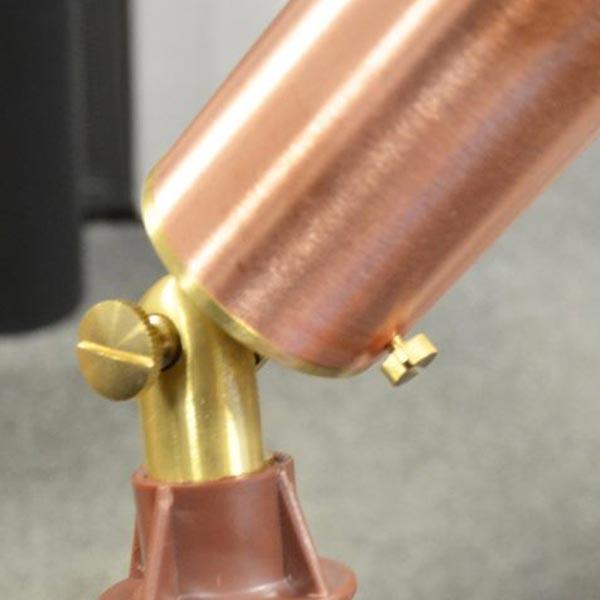 Low Voltage Garden Lights, Lumena Astros 12v Outdoor Spotlight Detail Copper Finish