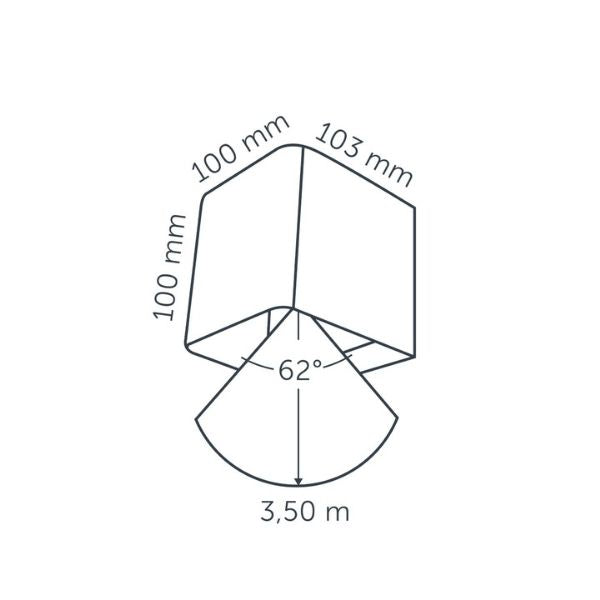 In-lite ACE DOWN DARK 230v LED Outdoor Wall Lights (IP55)