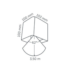 In-lite ACE DOWN DARK 230v LED Outdoor Wall Lights (IP55)