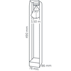 In-lite ACE HIGH CORTEN 12v LED Low Voltage Outdoor Post Lights (IP55)