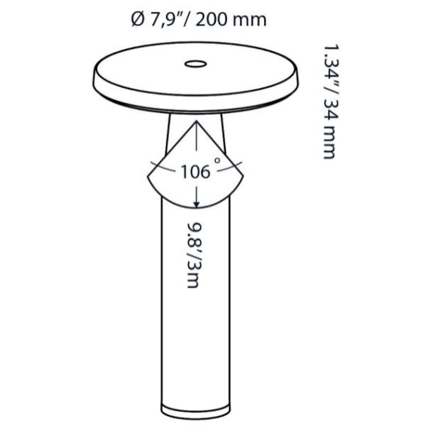 In-lite DISC LOW 12v LED Outdoor Post Lights (IP55)