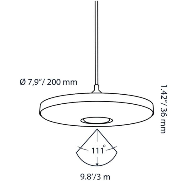 In-lite DISC PENDANT 12v LED Outdoor Hanging Lights (IP55)