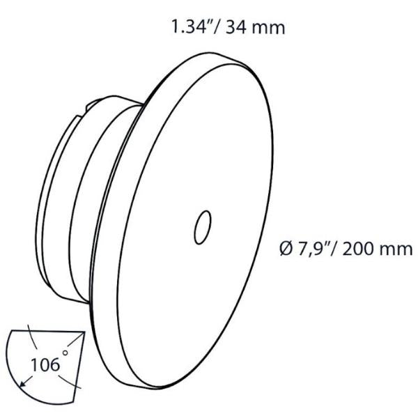 In-lite DISC WALL 230v LED Outdoor Wall Lights (IP55)