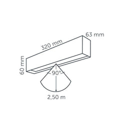 In-lite EVO DOWN DARK 12v LED Low Voltage Outdoor Wall Lights