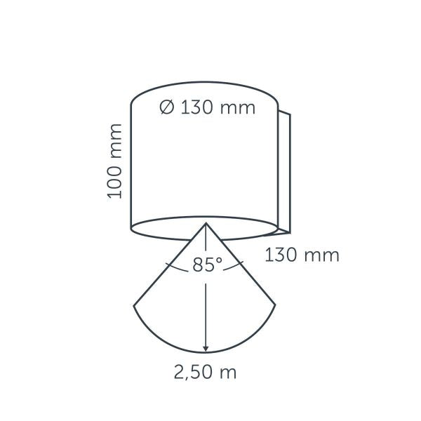In-lite HALO DOWN DARK 230v LED Outdoor Wall Lights (IP55)
