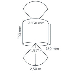 In-lite HALO UP DOWN DARK 230v LED Outdoor Wall Lights (IP55)