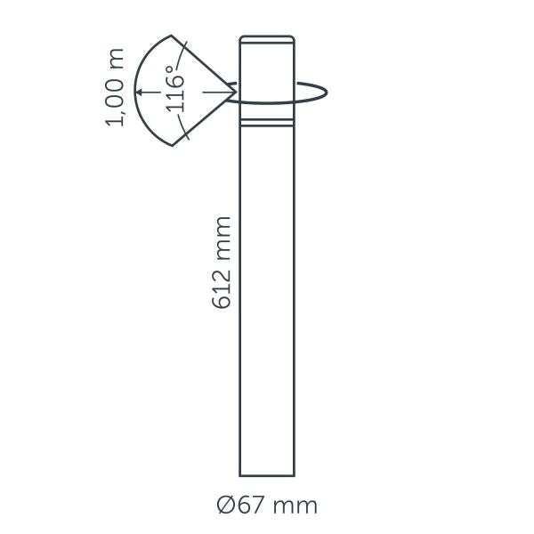 In-lite LIV DARK 12v LED Low Voltage Outdoor Post Lights (IP55)