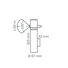 In-lite LIV WALL WHITE 12v LED Low Voltage Outdoor Wall Lights (IP55)