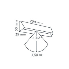 In-lite WEDGE SLIM DARK 12v LED Low Voltage Outdoor Wall Lights (IP55)