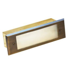 Lumena CHARLESTON FROSTED GLASS Brick Light 12v Outdoor Wall Lights