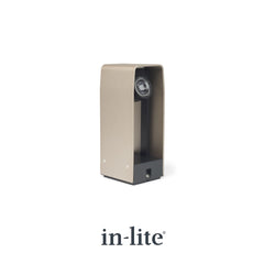 in-lite ACE 12v Outdoor landscape bollard light. in-lite official brand product in Rose Silver colour finish, original lighting fixture designed and manufactured by in-lite.