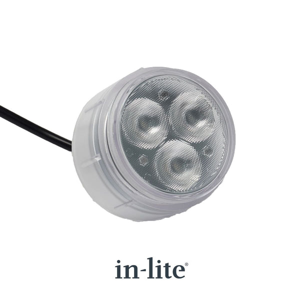 in-lite FLUX 12v Outdoor Ground light for recessed lighting without a bezel ring. in-lite official brand product, original lighting fixture designed and manufactured by in-lite.
