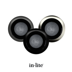 in-lite SMART FLUX TONE 12v RGBW LED Outdoor Ground lights for recessed lighting with a selection of bezel rings. in-lite official brand product, original architectural lighting fixture designed and manufactured by in-lite.