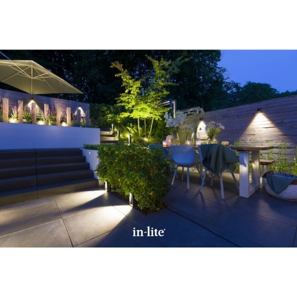 In-lite ACE WHITE 12v LED Low Voltage Outdoor Post Lights (IP55)