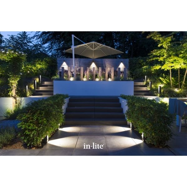 In-lite ACE WHITE 12v LED Low Voltage Outdoor Post Lights (IP55)