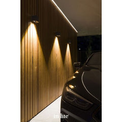 In-lite ACE DOWN CORTEN 230v LED Outdoor Wall Lights (IP55)