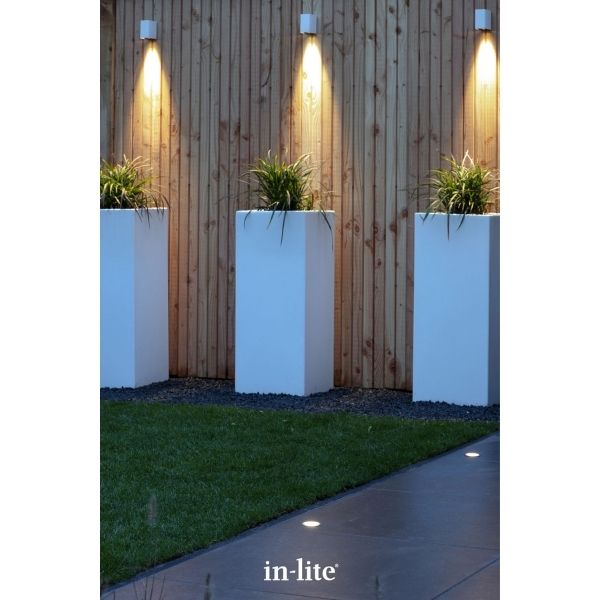 In-lite ACE DOWN WHITE 12v LED Low Voltage Outdoor Wall Lights (IP55)