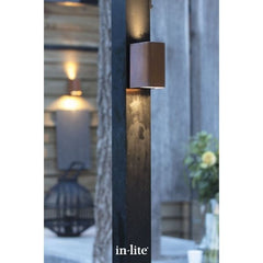 In-lite ACE UP DOWN CORTEN 12v LED Low Voltage Outdoor Wall Lights
