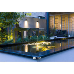 In-lite BIG CUBID WHITE 12v LED Low Voltage Outdoor Wall Lights