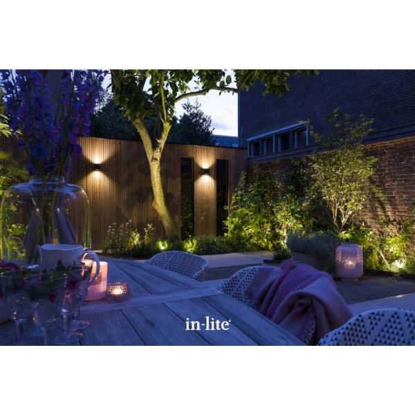 In-lite HALO UP DOWN DARK 12v LED Low Voltage Outdoor Wall Lights