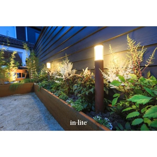 In Light In-lite LIV CORTEN 12v LED Low Voltage Outdoor Post Lights (IP55)