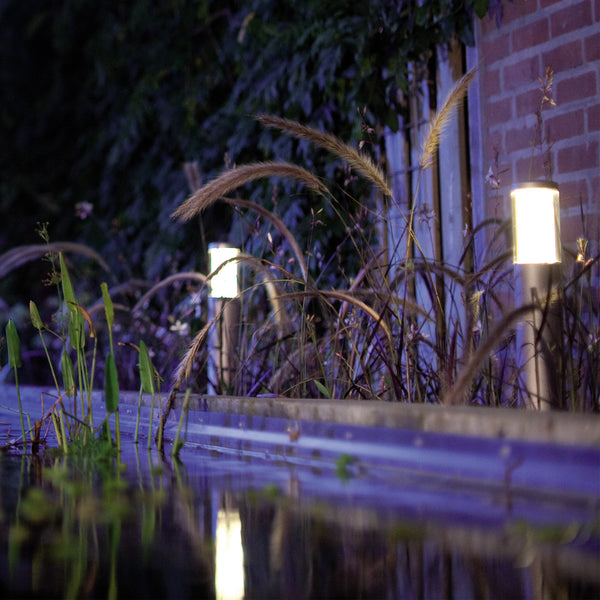 Low Voltage Garden Lights,  In-lite LIV LOW 12v LED Low Voltage Outdoor Post Light By Water Feature
