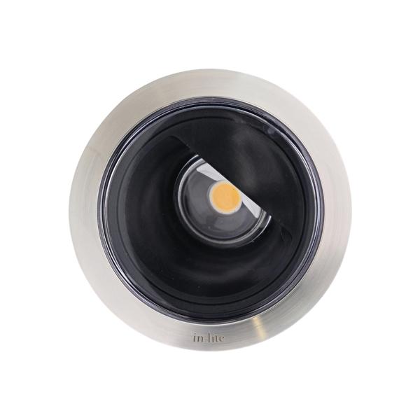 In-lite LUNA STAINLESS STEEL 12v LED Low Voltage Outdoor Recessed Light from above