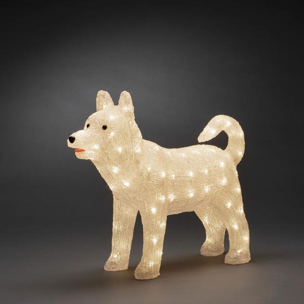 Konstsmide Acrylic LED Husky Dog 6244-103EE