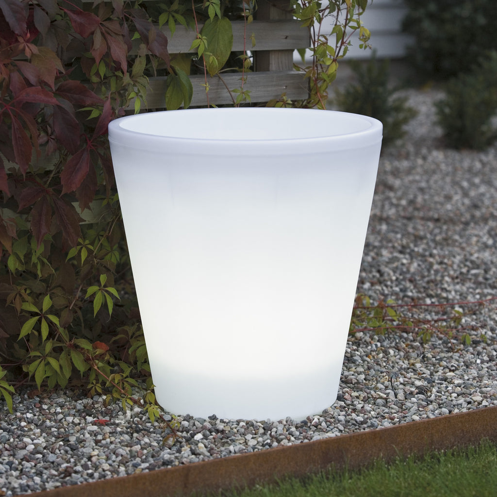 outdoor plant pot lights ASSISI LED Large Planter Low Voltage Garden Light