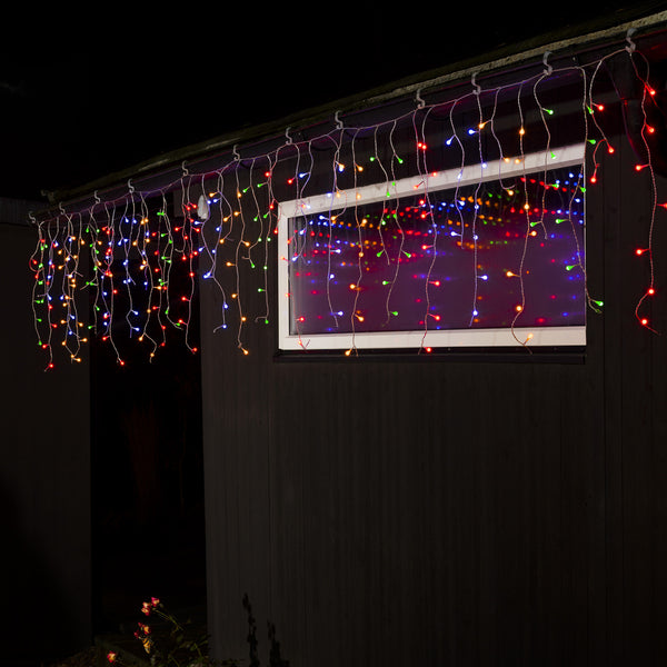 Konstsmide ICICLE LIGHT SET 400 Coloured LEDs - Low Voltage Outdoor Light Sets