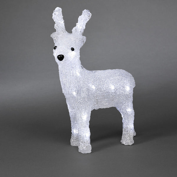 Konstsmide acrylic reindeer with 24 LEDs
