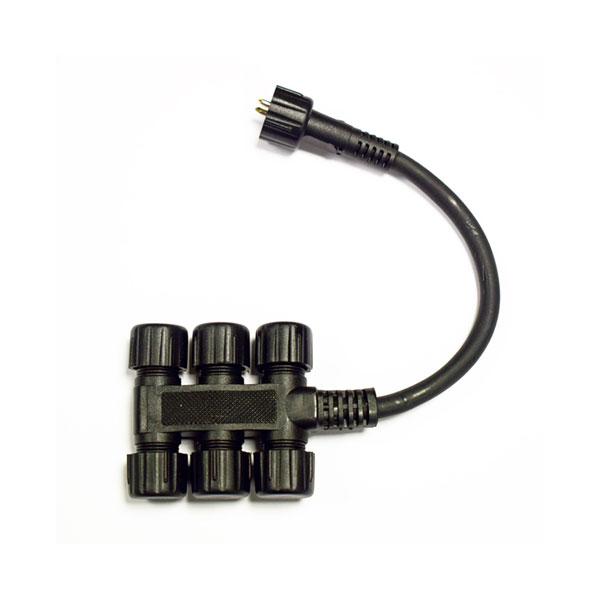 Low Voltage Garden Lights, Lumena Versa 12v Plug and Play - 6 way splitter male connector