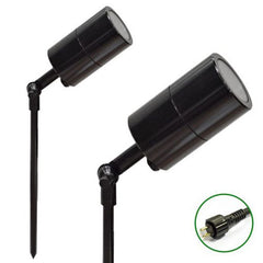 VERSA 12v Plug and Play Garden Lights, Ultra 60 black finish outdoor LED spotlights - LUMENA original product.