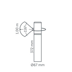 In-lite LIV LOW DARK 12v LED Low Voltage Outdoor Post Lights (IP55)